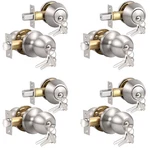 Knobonly Entry Door Knobs Double Cylinder Deadbolt Keyed Alike Handle. Fixed Price $141.96.