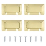 Morobor 4PCS Brass Pocket Doors Drawer Handle Flush Ring Pull, Hidden Conceal.... Fixed Price $23.31.
