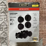 Door Handle & Deadbolt By Defiant Hartford Matte Black Keyed The Same New In Box. Fixed Price $30.00.