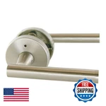 Design House 580969 Eastport Contemporary Privacy Bed And Bath Door Lever Satin. Fixed Price $32.51.