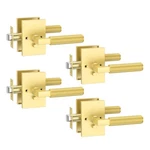 Amerdeco 4 Pack Brushed Gold Door Handles, Privacy,. Fixed Price $68.88.