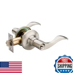 Henyin Wave Lever Keyed Entry Door Silver Right Handle Lockset. Fixed Price $30.62.