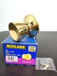 Schlage Door Knob Dummy Trim Bright Brass 605 Bell F170 Vintage Nib. Fixed Price $18.67.