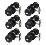 *6-PACK* Copper Creek Colonial Black Entry Door Knob (CK2040BC-6) *new*. Fixed Price $49.99.