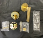 Kwikset 971HFLRDTV1 Halifax Lever Single Cylinder Pack - Brass, Minor Scratch. Fixed Price $41.92.