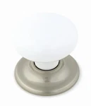 Amerock E5204-2-30G 2" White Porcelain Satin Nickel Bifold Linen Knob. Fixed Price $5.99.