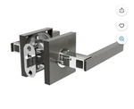 Avalon 0590 - Modern Door Handle (privacy / Passage) Satin Gunmetal Finish. Fixed Price $30.00.