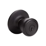 Design House Tulip Brass Keyed Entry Door Knob In Matte Black. Fixed Price $37.02.