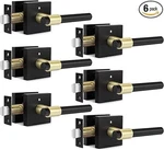 Goldenwarm 6 Pack Black Interior Door Handles, Heavy Duty Privacy. Fixed Price $85.99.