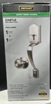 Defiant Castle Entry Door Handle Knob Set Satin Nickel. Fixed Price $10.00.
