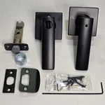 Kwikset Breton Privacy Door Lever Matte Black Square Interior Bed Bath 93002-021. Fixed Price $18.99.