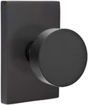 Privacy Set, Modern Rectangle Rosette, Round Knob, Flat Black. Fixed Price $221.84.