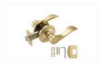 Brushed Gold Bed/bath Provacy Door Lever With Square Rose. Fixed Price $19.99.