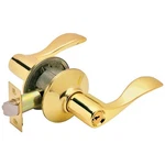 Schlage Accent Series F51A 505 Entry Lever, Mechanical Lock, Bright Brass,. Fixed Price $66.63.