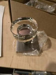 Emtek 5050 Mdc US15 Pair Half Dummy Sq Rose Modern Disc Crystal Knb Satin Nickel. Fixed Price $119.99.