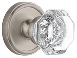 Grandeur Geochm Psg 238 Georgetown Solid Brass Rose Passage Door - Nickel. Fixed Price $261.00.