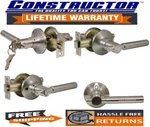 Constructor Rondo Door Lock Lever Entry / Privacy Passage Dummy Satin Nickel. Fixed Price $15.98.