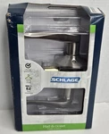 Schlage Sacramento Passage Door Lever Satin Nickel Hall & Closet F10SAC619 Nib. Fixed Price $26.99.