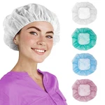 White Disposable Bouffant Caps Medical Polypropylene 100 Count 24 In. Fixed Price $12.99.