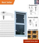 60 Pcs Storm Clips With Screws Screen Windows Door .... Fixed Price $15.95.