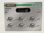 New 6PK- Defiant Tonebridge Hall Closet Door Levers W/ Square Rose Satin Nickel. Fixed Price $48.89.