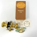 Vintage Kwikset Art Deco Sparkle Bedroom Bath Antique Brass. Fixed Price $75.00.