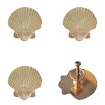 Brandname Rrruo Seashell Cabinet Knobs Zinc Alloy For Wardrobe Dresser Cupboa.... Fixed Price $27.56.