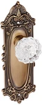 Nostalgic Warehouse New York Plate & Interior Black Porcelain Round Door Knob. Fixed Price $79.30.