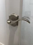 Baldwin Reserve Keyed Lockset Curved Left Satin Nickel - New Box. Fixed Price $94.80.