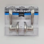 Kwikset Balboa Privacy Lever Bed & Bath Satin Nickel Door Knob. Fixed Price $19.99.