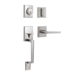 Front Door Handleset - Satin Nickel Lever With Deadbolt For O.... Fixed Price $48.28.