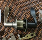 Schlange Oil Rubbed Bronze/brushed Nickel Interior Door Lever Handle Lock. Fixed Price $14.99.