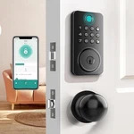 Aulaborer Smart Door Lock Set Matte Black- 5 In 1 Keyless Entry. Fixed Price $25.10.