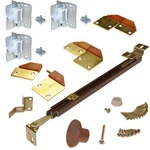 Johnson Hardware 18 In. Brass-plated Brown Steel Bi-fold Kit 5 Pk. Fixed Price $37.37.