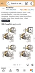 Knobonly Keyed Alike Exterior Knob, Outdoor Lock & One Sided Deadbolt 4 Pk. Fixed Price $33.99.
