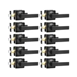 Gobekor 10 Pack Black Passage Handle Interior Door Levers Hallway Close.... Fixed Price $131.31.
