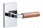 New Ridgecrest Sure Loc Levanto Passage Rosette Chrome Walnut LV101 Fbl Grip-wn. Fixed Price $99.00.