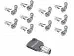 1/8" Master Lock Tubular Cam 90DEGREE Keyed Different. Fixed Price $81.95.