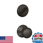 Schlage F59 622 Plymouth Interior Knob Deadbolt Matte Black Half. Fixed Price $88.46.