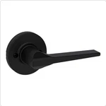 Kwikset Hollis Round Rose Matte Black Half-dummy Door Handle Lot Of 2. Fixed Price $26.70.
