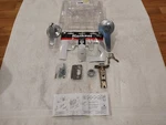 Kwikset Delta Satin Chrome Keyed Entry Door Lock Lever Handle. Fixed Price $20.00.