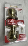 New Sealed - Atlas Home Security Exterior Entry 1731601 Tulip Polished Brass. Fixed Price $11.98.