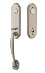 Emtek 4323WUS15 Richmond Double Cylinder Keyed Entry Brass Modern Handleset. Fixed Price $280.00.