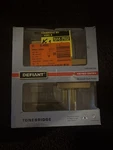 Defiant Tonebridge Brushed Gold Keyed Entry Door Lever With Square Rose. Fixed Price $14.99.