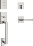 Kwikset 98180-002 San Clemente Front Door Lock Handle & Deadbolt (open Box). Fixed Price $69.95.