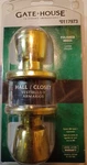 Gatehouse Hall / Closet Door Knob Kit Polished Brass Pn# 0117973. Fixed Price $20.00.