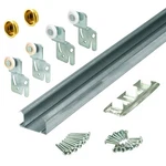 Prime-line 161791 By-pass Closet Track Kit, 48 In., 2-DOOR Hardware, Brass-pl.... Fixed Price $43.56.