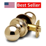 Polished Brass Interior Door Knob - Perfect For Bedrooms & Bathrooms. Fixed Price $32.99.