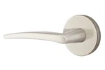 Emtek Poseidon Privacy Lever Left Hand Disk Rosette Modern - Satin Nickel. Fixed Price $69.97.