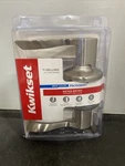 New Sealed Kwikset Keyed Entry Satin Nickel Balboa 94050-549. Fixed Price $18.74.